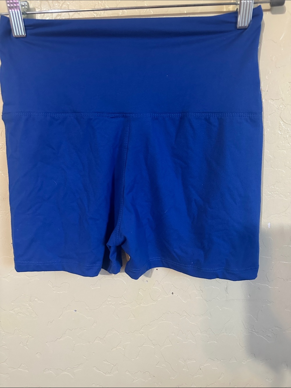Women's High-Waist Athletic Bike Shorts - Blue